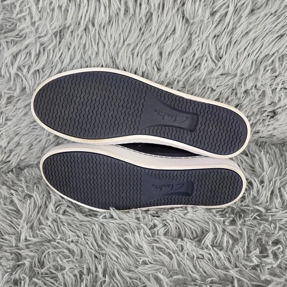 Clarks Collections 26117085 Womens 10 EU 41.5 Blue Soft Cushion Lace Up Low Top - Picture 8 of 10